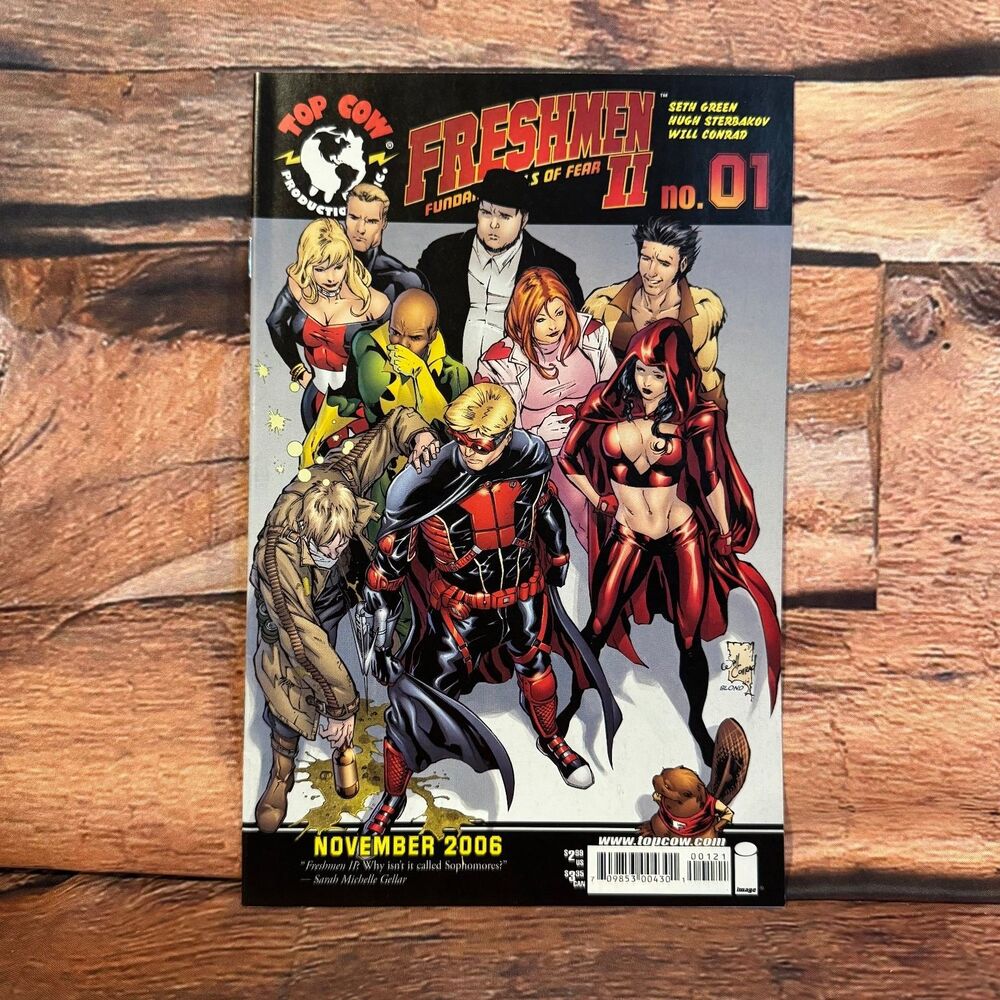 Freshmen II #1 Top Cow Image Comics Seth Green Hugh Sterbakov 2006